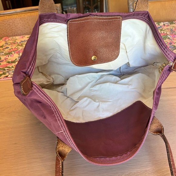 Longchamp Medium Purple Tote - Picture 2 of 3